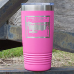 Silver in the Sierra '24 Rally 20 oz Stainless Steel Tumbler - Pink - Double-Sided