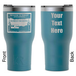 Silver in the Sierra '24 Rally RTIC Tumbler - Dark Teal - Laser Engraved - Double-Sided