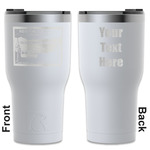 Silver in the Sierra '24 Rally RTIC Tumbler - White - Laser Engraved - Double-Sided