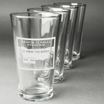 Silver in the Sierra '24 Rally Pint Glasses - Laser Engraved - Set of 4