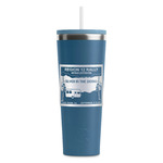 Silver in the Sierra '24 Rally RTIC Everyday Tumbler with Straw - 28oz - Steel Blue - Double-Sided