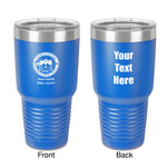 Streamin' on the Strand 30 oz Stainless Steel Tumbler - Royal Blue - Double-Sided