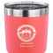 Streamin' on the Strand 30 oz Stainless Steel Ringneck Tumbler - Coral - CLOSE UP