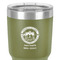 Streamin' on the Strand 30 oz Stainless Steel Ringneck Tumbler - Olive - Close Up