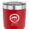 Streamin' on the Strand 30 oz Stainless Steel Ringneck Tumbler - Red - CLOSE UP