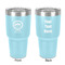 Streamin' on the Strand 30 oz Stainless Steel Ringneck Tumbler - Teal - Double Sided - Front & Back