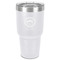 Streamin' on the Strand 30 oz Stainless Steel Ringneck Tumbler - White - Front