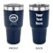 Streamin' on the Strand 30 oz Stainless Steel Ringneck Tumblers - Navy - Double Sided - APPROVAL