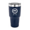 Streamin' on the Strand 30 oz Stainless Steel Ringneck Tumblers - Navy - FRONT