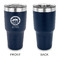 Streamin' on the Strand 30 oz Stainless Steel Ringneck Tumblers - Navy - Single Sided - APPROVAL