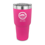 Streamin' on the Strand 30 oz Stainless Steel Tumbler - Pink - Single-Sided