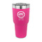 Streamin' on the Strand 30 oz Stainless Steel Ringneck Tumblers - Pink - FRONT