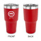 Streamin' on the Strand 30 oz Stainless Steel Ringneck Tumblers - Red - Single Sided - APPROVAL