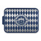 Streamin' on the Strand Aluminum Baking Pan - Navy Lid - FRONT