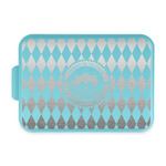 Streamin' on the Strand Aluminum Baking Pan with Teal Lid