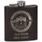 Streamin' on the Strand Black Flask - Engraved Front