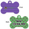 Streamin' on the Strand Bone Shaped Dog ID Tag - Large - Front & Back View