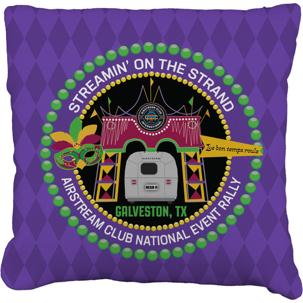 Custom Streamin' on the Strand Faux-Linen Throw Pillow 16"