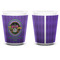 Streamin' on the Strand Ceramic Shot Glass - White - Front & Back