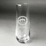 Streamin' on the Strand Champagne Flute - Stemless - Laser Engraved