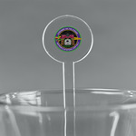 Streamin' on the Strand 7" Round Plastic Stir Sticks - Clear