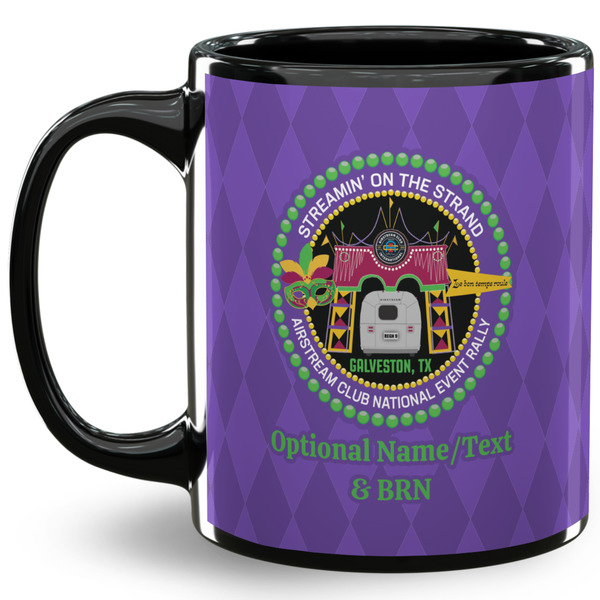 Custom Streamin' on the Strand 11 oz Coffee Mug - Black