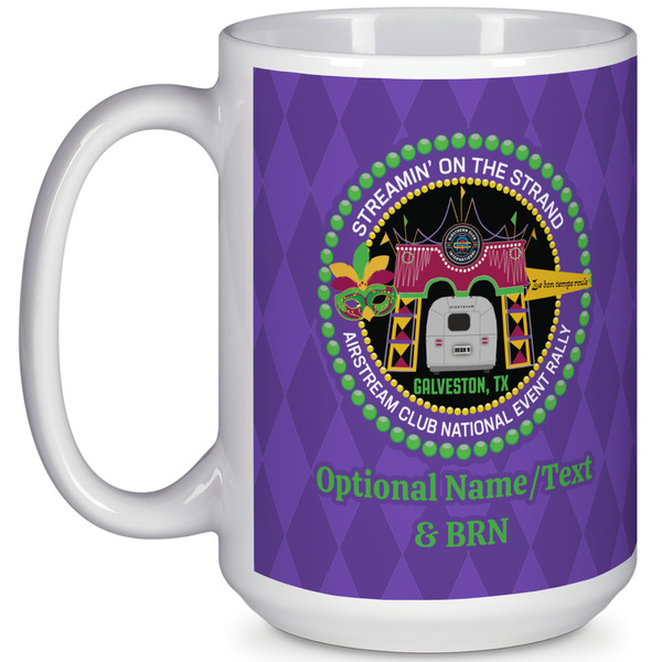 Custom Streamin' on the Strand 15 oz Coffee Mug - White