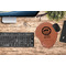 Streamin' on the Strand Cognac Leatherette Mousepad with Wrist Support - Lifestyle Image