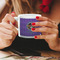 Streamin' on the Strand Double Shot Espresso Cup - Lifestyle in Hands Close