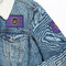 Streamin' on the Strand Iron On Patches - On Jacket Closeup