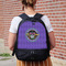 Streamin' on the Strand Large Backpack - Black - On Back