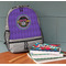 Streamin' on the Strand Large Backpack - Gray - On Desk