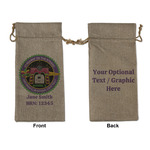 Streamin' on the Strand Burlap Gift Bag - Large - Double-Sided