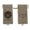 Streamin' on the Strand Large Burlap Gift Bags - Front & Back