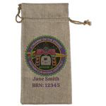 Streamin' on the Strand Burlap Gift Bag - Large - Single-Sided