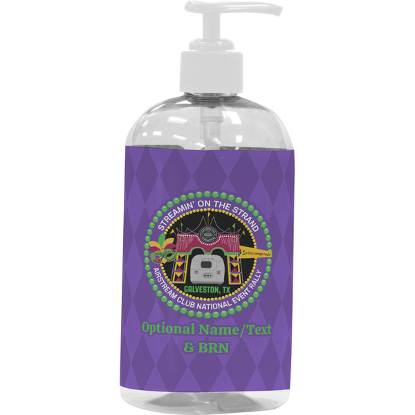 Custom Streamin' on the Strand Plastic Soap / Lotion Dispenser - 16 oz - Large - White