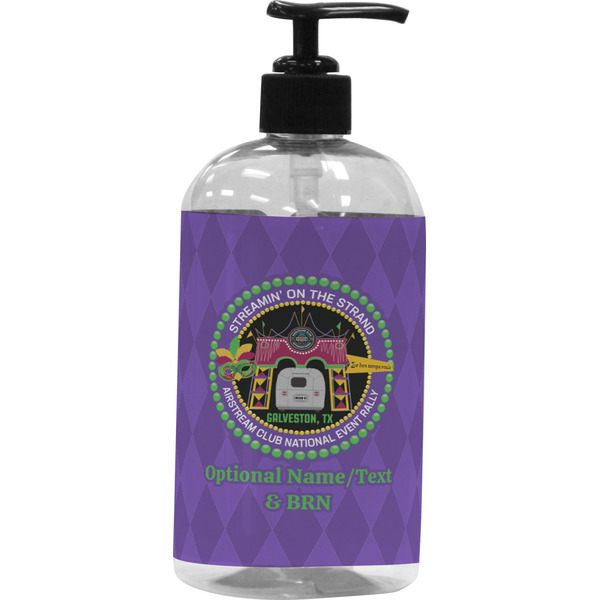 Custom Streamin' on the Strand Plastic Soap / Lotion Dispenser - 16 oz - Large - Black