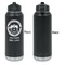 Streamin' on the Strand Laser Engraved Water Bottles - Front Engraving - Front & Back View