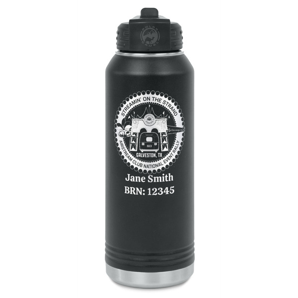 Custom Streamin' on the Strand Water Bottles - Laser Engraved - Double-Sided