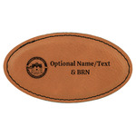 Streamin' on the Strand Leatherette Oval Name Badge with Magnet