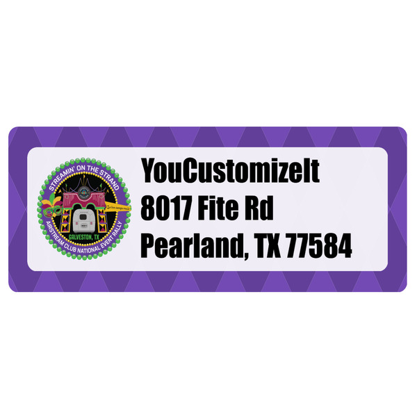 Custom Streamin' on the Strand Return Address Labels