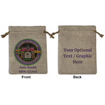 Streamin' on the Strand Burlap Gift Bag - Medium -Double-Sided