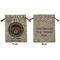 Streamin' on the Strand Medium Burlap Gift Bag - Front and Back