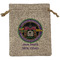 Streamin' on the Strand Medium Burlap Gift Bag - Front