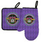 Streamin' on the Strand Neoprene Oven Mitt and Pot Holder Set - Left