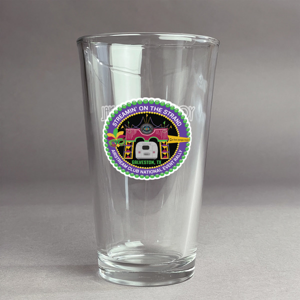 Custom Streamin' on the Strand Pint Glass - Full Color Logo