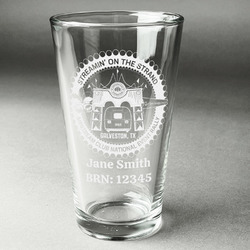 Streamin' on the Strand Pint Glass - Laser Engraved