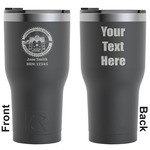 Streamin' on the Strand RTIC Tumbler - Black - Laser Engraved - Double-Sided