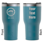 Streamin' on the Strand RTIC Tumbler - Dark Teal - Laser Engraved - Double-Sided