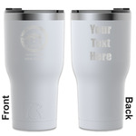 Streamin' on the Strand RTIC Tumbler - White - Laser Engraved - Double-Sided